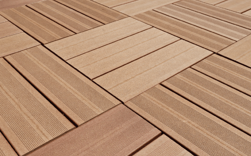 dalle en bois composite